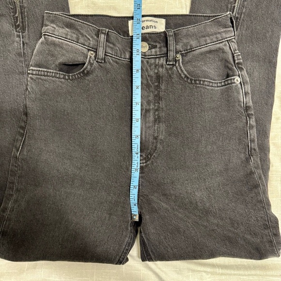 Reformation Jeans Camilla Erie Wash High Rise Back Seam & Ankle Zip Size 23 - Picture 11 of 12